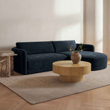 Emmy Dark Blue Right Sectional by Moe's Home at Eve Furniture