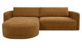 Emmy Sectional Ginger by Moe's Home at Eve Furniture