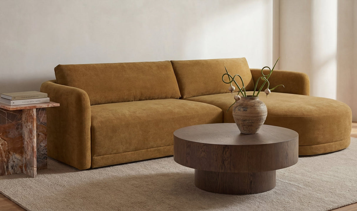 Emmy Sectional Ginger by Moe's Home at Eve Furniture
