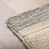 Emory 8x10 Gray Wool Hand Woven Diamond Patterned Rug by Mercana at Eve Furniture