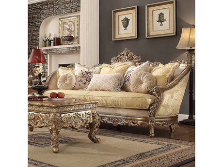 Emory Gold & Rust Highlights Sofa by Homey Design at Eve Furniture