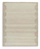 Emorymore Brown/Beige Large Rug by Ashley at Eve Furniture