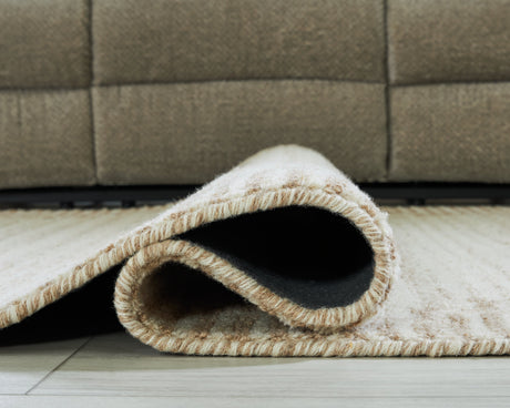 Emorymore Brown/Beige Large Rug by Ashley at Eve Furniture