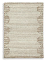 Emorymore Brown/Beige Medium Rug by Ashley at Eve Furniture