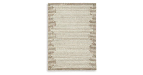 Emorymore Brown/Beige Medium Rug by Ashley at Eve Furniture
