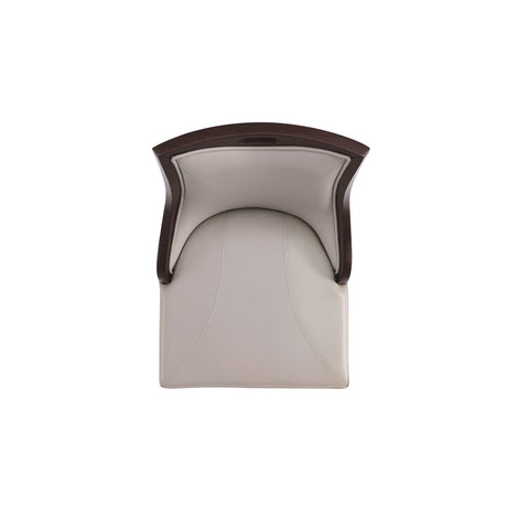 Emperor Faux Leather Barstool in Light Grey by Manhattan Comfort at Eve Furniture