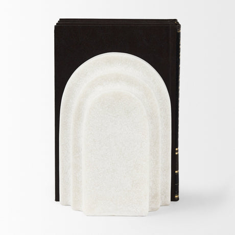 Empire Granite Resin Arc Book End Set by Mercana at Eve Furniture