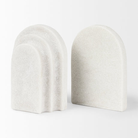 Empire Granite Resin Arc Book End Set by Mercana at Eve Furniture