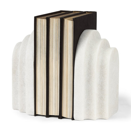 Empire Granite Resin Arc Book End Set by Mercana at Eve Furniture