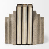 Empire Sandstone Resin Arc Book End Set by Mercana at Eve Furniture