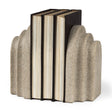 Empire Sandstone Resin Arc Book End Set by Mercana at Eve Furniture