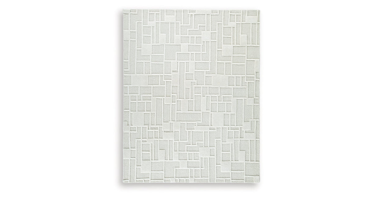 Empriss Ivory Large Rug by Ashley at Eve Furniture
