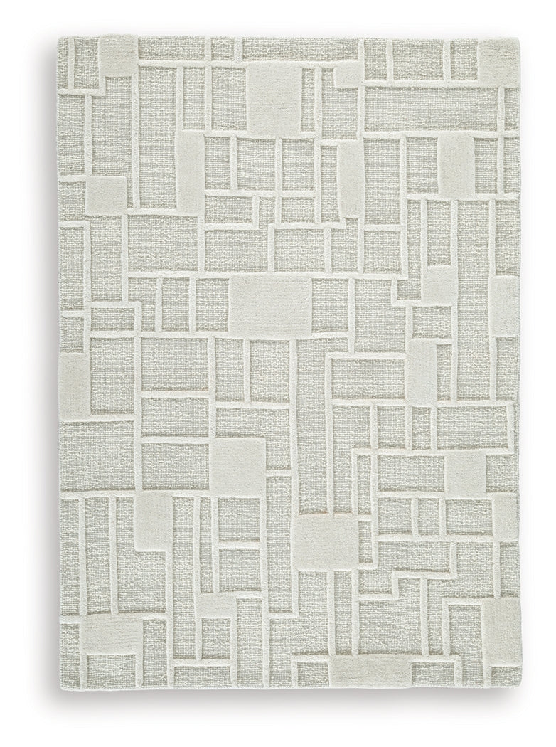 Empriss Ivory Medium Rug by Ashley at Eve Furniture