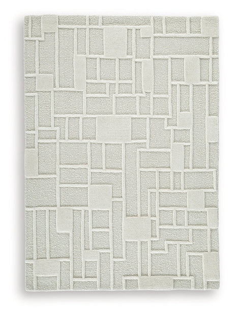 Empriss Ivory Medium Rug by Ashley at Eve Furniture