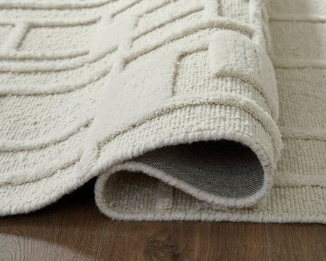Empriss Ivory Medium Rug by Ashley at Eve Furniture