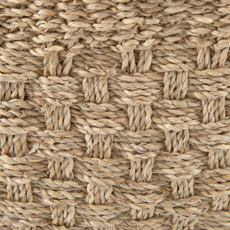 Emra (Set of 3) Light Brown Seagrass Rectangular Basket W/ Handles by Mercana at Eve Furniture