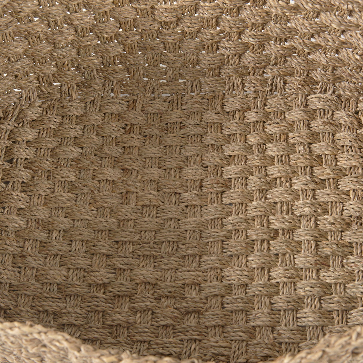 Emra (Set of 3) Light Brown Seagrass Rectangular Basket W/ Handles by Mercana at Eve Furniture
