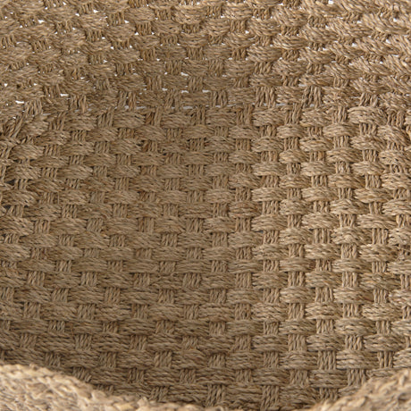 Emra (Set of 3) Light Brown Seagrass Rectangular Basket W/ Handles by Mercana at Eve Furniture