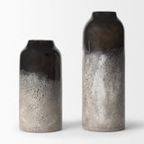 Emu Short Black w/ Gray Vase by Mercana at Eve Furniture