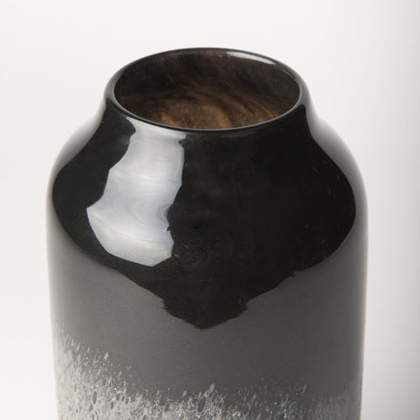 Emu Short Black w/ Gray Vase by Mercana at Eve Furniture