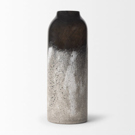 Emu Tall Black w/ Gray Vase by Mercana at Eve Furniture
