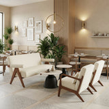 Encanto Ivory Loveseat by Zuomod at Eve Furniture