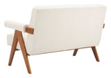 Encanto Ivory Loveseat by Zuomod at Eve Furniture