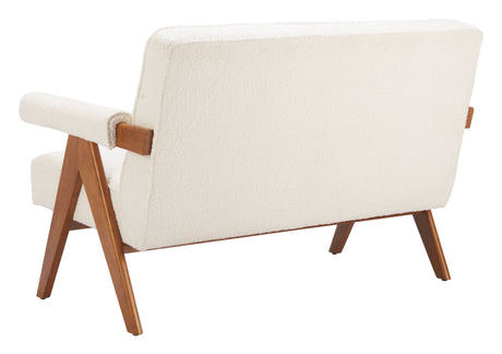 Encanto Ivory Loveseat by Zuomod at Eve Furniture