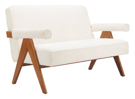 Encanto Ivory Loveseat by Zuomod at Eve Furniture