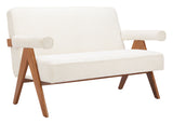 Encanto Ivory Loveseat by Zuomod at Eve Furniture