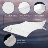 Encase 360° White Full Mattress Protector by Malouf at Eve Furniture