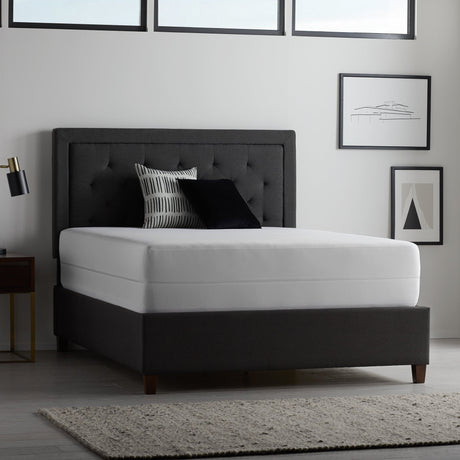Encase 360° White Split King Mattress Protector by Malouf at Eve Furniture