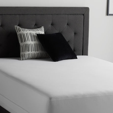 Encase 360° White Twin Mattress Protector by Malouf at Eve Furniture