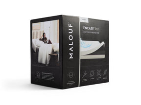 Encase 360° White Twin XL Mattress Protector by Malouf at Eve Furniture