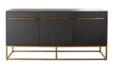 Encore Grey Oak Metal Sideboard by Diamond Sofa at Eve Furniture