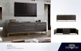 Encore Grey Oak Metal TV Stand by Diamond Sofa at Eve Furniture