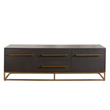 Encore Grey Oak Metal TV Stand by Diamond Sofa at Eve Furniture