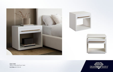 Encore Nightstand by Diamond Sofa at Eve Furniture