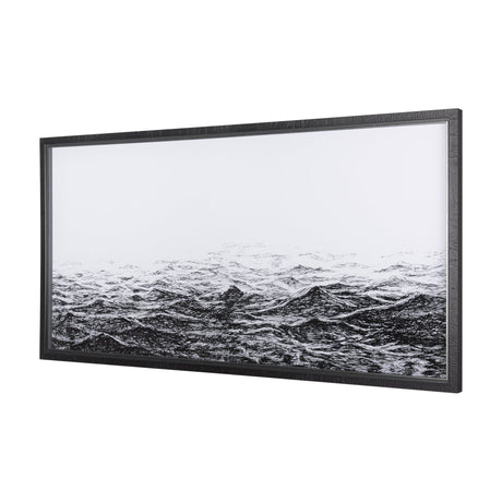 Endless Sea by Mercana Studio a Hand Embellished Textured Framed Art Print Matted under Glass by Mercana at Eve Furniture
