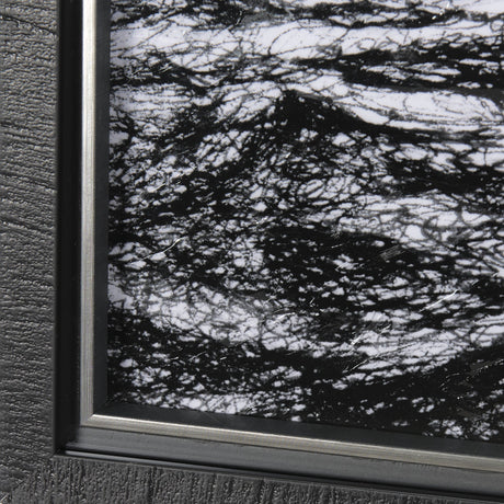 Endless Sea by Mercana Studio a Hand Embellished Textured Framed Art Print Matted under Glass by Mercana at Eve Furniture