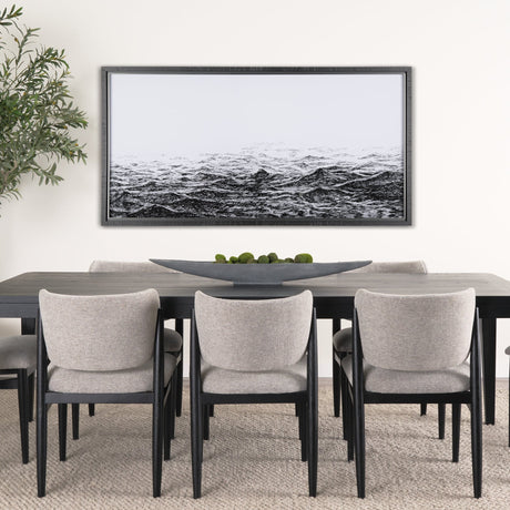 Endless Sea by Mercana Studio a Hand Embellished Textured Framed Art Print Matted under Glass by Mercana at Eve Furniture