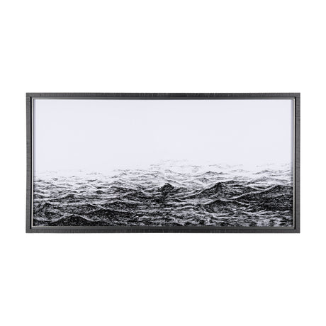 Endless Sea by Mercana Studio a Hand Embellished Textured Framed Art Print Matted under Glass by Mercana at Eve Furniture