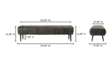 Endora Bench by Moe's Home at Eve Furniture