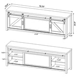 Enfield Dark Pine 71-inch TV Stand Fireplace Media Console by Coaster at Eve Furniture