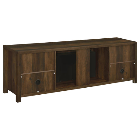 Enfield Dark Pine 71-inch TV Stand Fireplace Media Console by Coaster at Eve Furniture