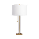 Enlight Gold/Transparent Pull Chain Table Lamp by Crestview at Eve Furniture