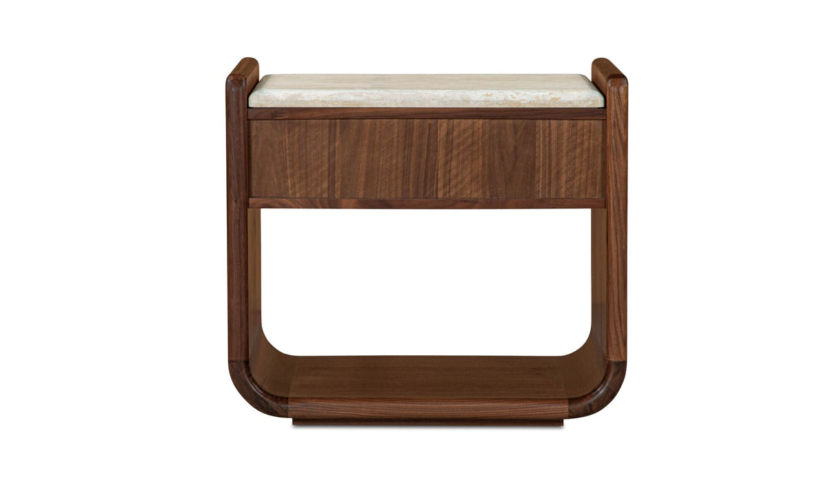 Enns Nightstand Dark Brown by Moe's Home at Eve Furniture