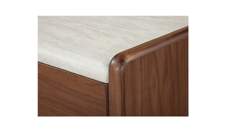 Enns Nightstand Dark Brown by Moe's Home at Eve Furniture