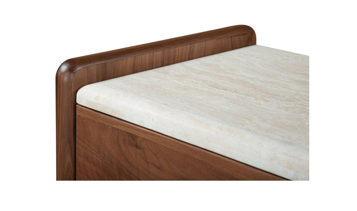 Enns Nightstand Dark Brown by Moe's Home at Eve Furniture
