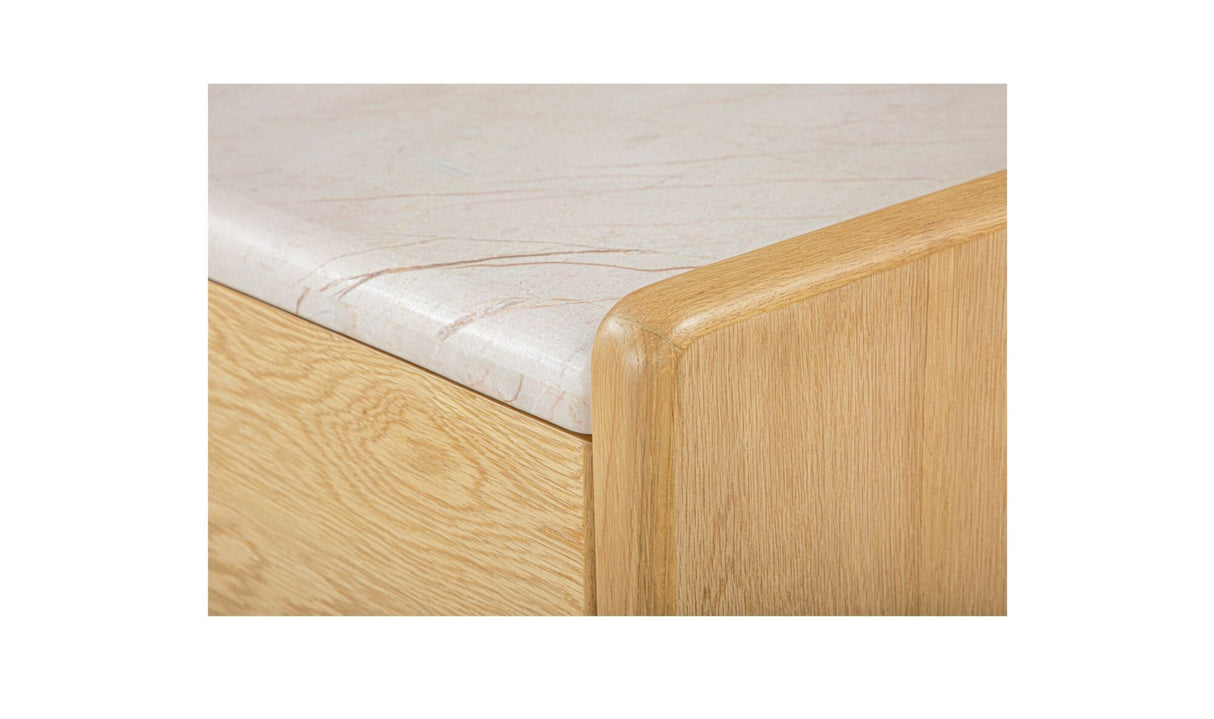 Enns Nightstand Natural by Moe's Home at Eve Furniture